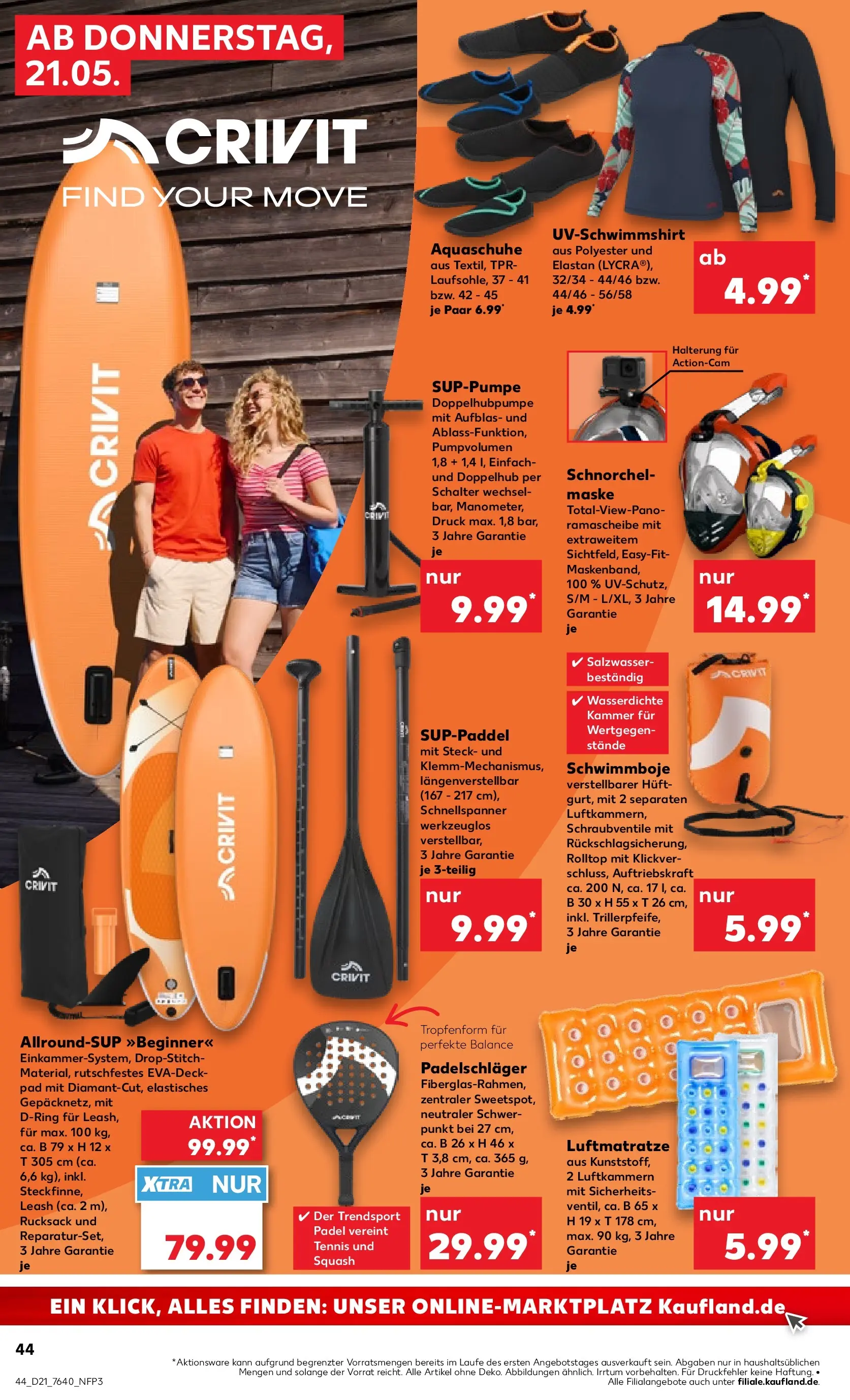 Prospekt Kaufland ab 18.05.2026 » Angebote und Werbung Online | Seite: 57 | Produkte: Shirt, Maske, SUP, Rucksack Prospekt Kaufland ab 18.05.2026 » Angebote Online zum Blättern | Seite: 57 | Produkte: Shirt, Maske, SUP, Rucksack