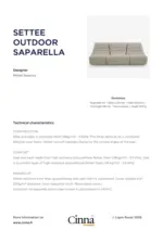 Cinna SETTEE OUTDOOR SAPARELLA - au 31.05.2026