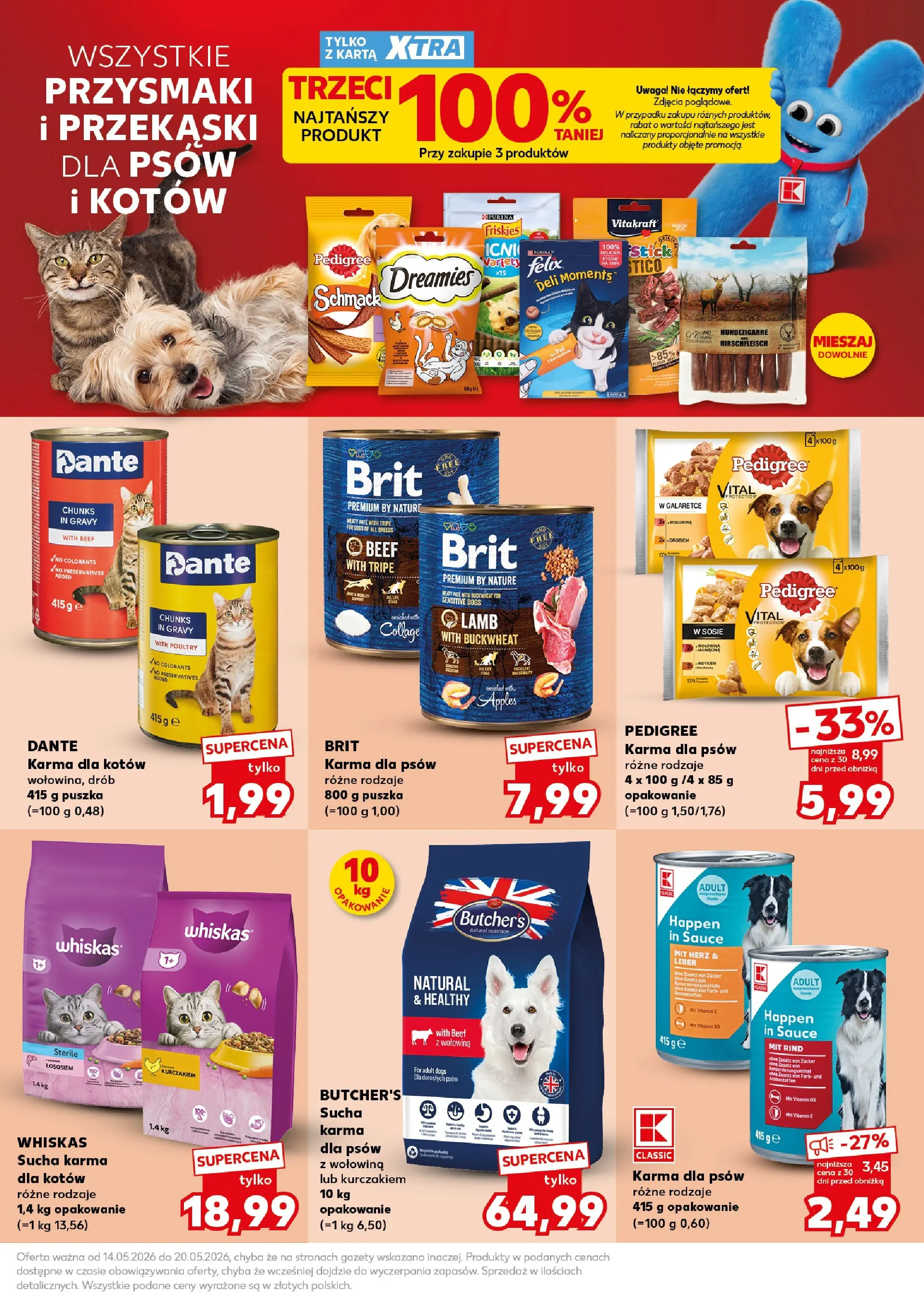 Kaufland gazetka - Super Sobota od 16.05.2026 - od jutra PDF | Strona: 27 | Produkty: Pedigree, Karma dla kotów, Wołowina, Karma dla psów