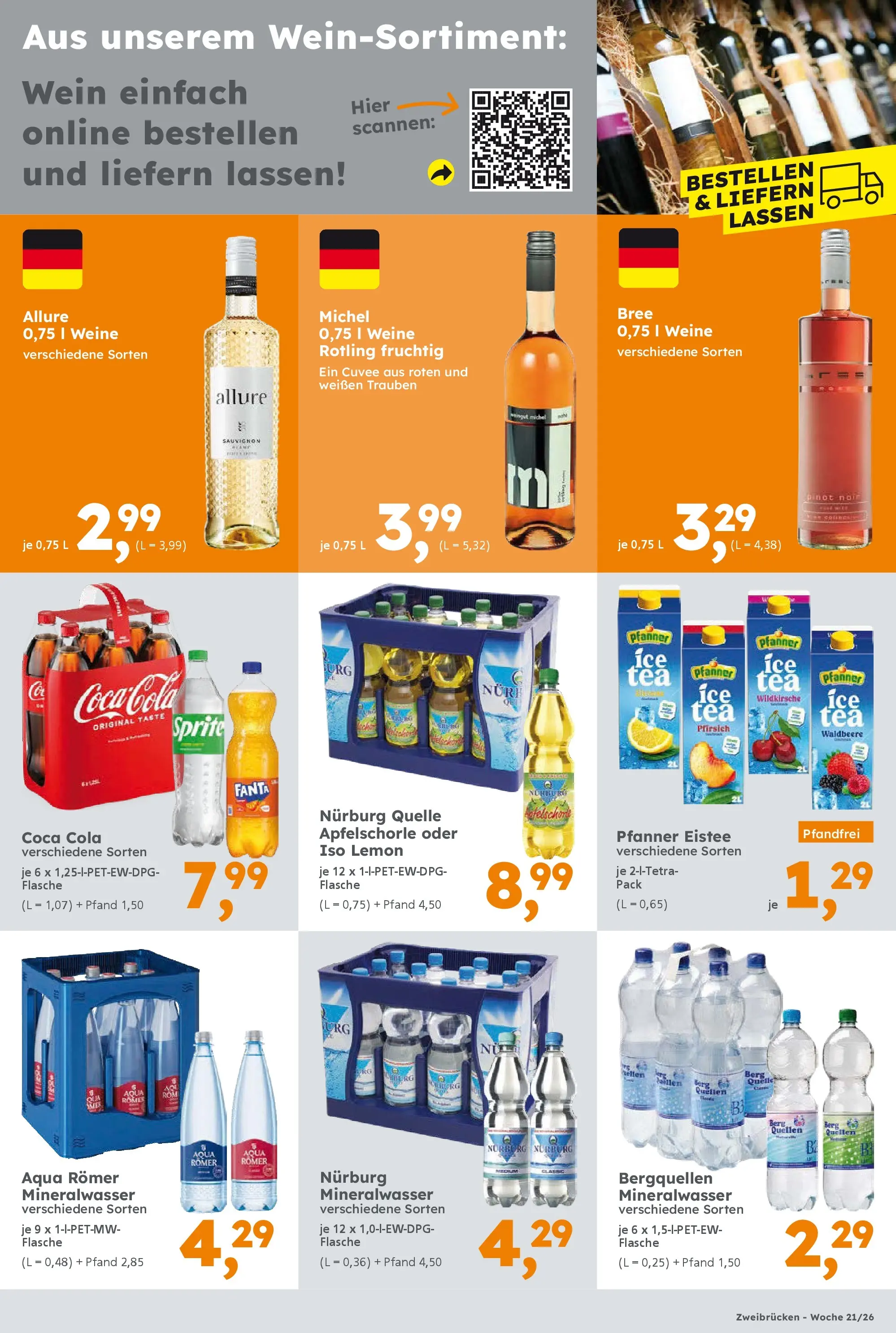 Globus Baumarkt Prospekt Zweibrücken	 (ab 17.05.2026) zum Blättern | Seite: 17 | Produkte: Trauben, Bree, Pfanner eistee, Wein