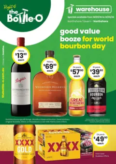 Preview of The Bottle-O - Good Value Booze, For Good Value People QLD 18/05 - valid from 17.05.2026 | Page: 1 | Products: Bourbon, Whiskey