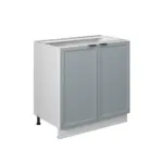 XXXLutz Lauterach - Ihr M&ouml;belhaus bei Bregenz Sp&uuml;lenunterschrank Fame-Line Hellblau-grau 80 cm mit Regal, ohne Arbeitsplatte