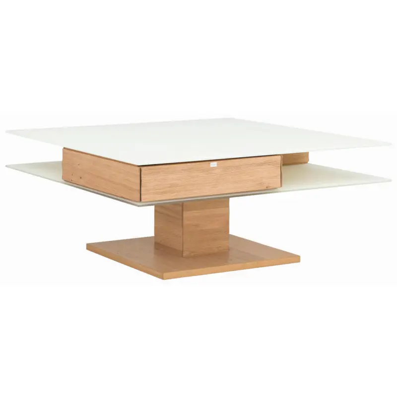 Couchtisch in Glas, Holzwerkstoff 90/90/43 cm