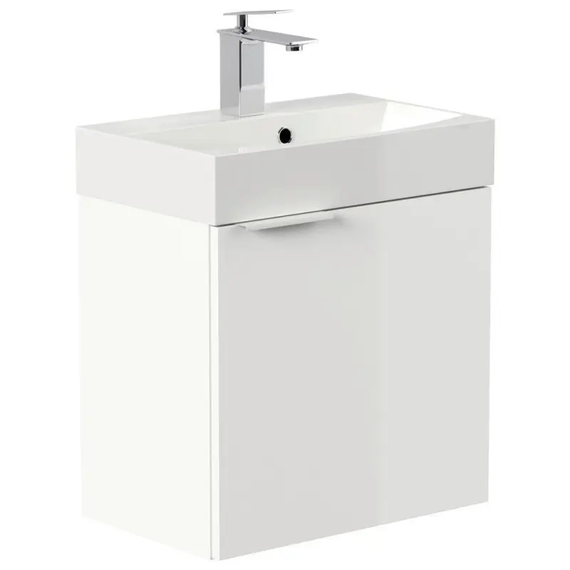G&auml;stebad Cubi Wei&szlig; Hg B: 50 cm