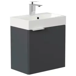 G&auml;stebad Cubi Graphitfarben B: 50 cm