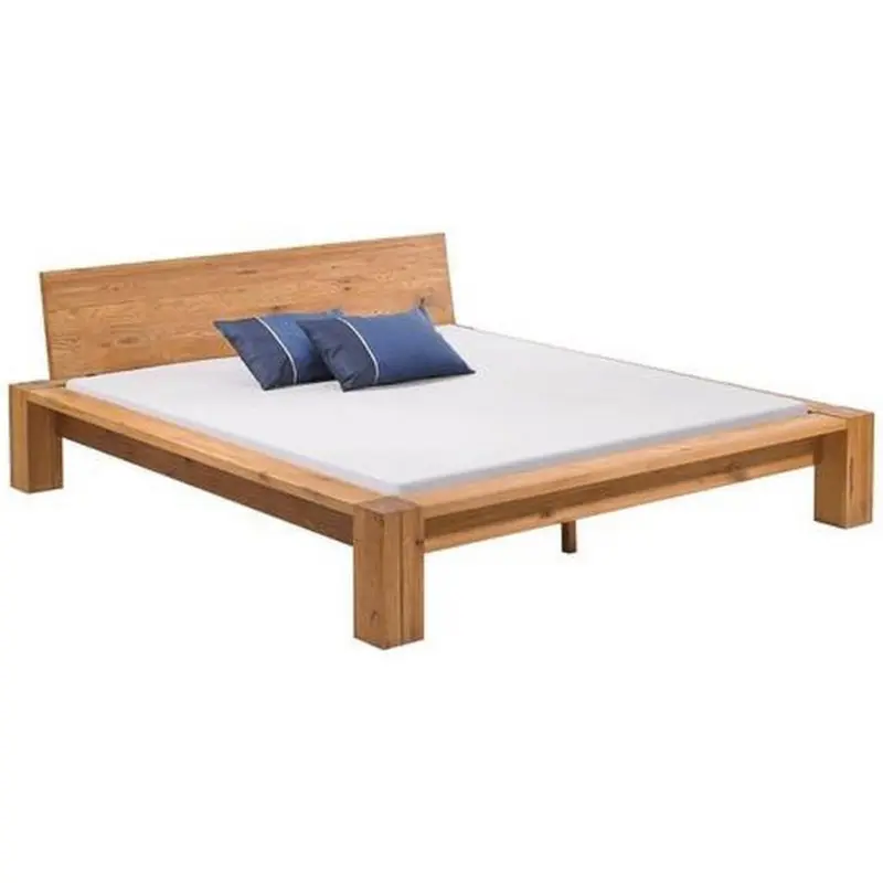 Balkenbett 140/200 cm in Eichefarben