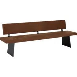 Sitzbank 240/85/56 cm in Braun, Nussbaumfarben