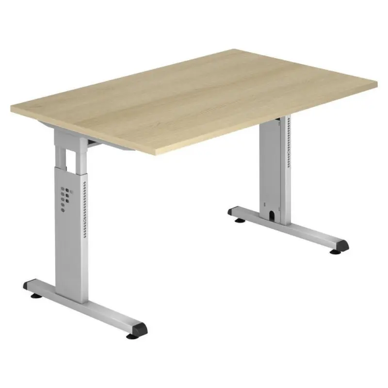 Schreibtisch 120/80/65-85 cm Eichefarben