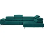 XXXLutz Lauterach - Ihr M&ouml;belhaus bei Bregenz Ecksofa in Chenille Petrol 323/222 cm