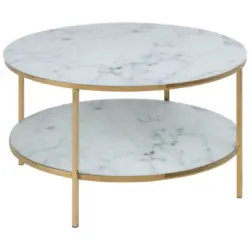 Couchtisch in Metall, Glas 80/80/45 cm