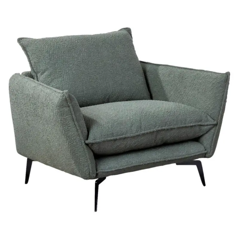 Sessel in Webstoff Olivgr&uuml;n