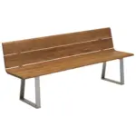 XXXLutz Lauterach - Ihr M&ouml;belhaus bei Bregenz Gartenbank 200/89/52 cm in Silberfarben, Teakfarben