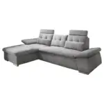 XXXLutz Lauterach - Ihr M&ouml;belhaus bei Bregenz Ecksofa in Mikrovelours Grau 170/268 cm