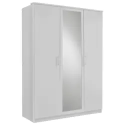 Dreht&uuml;renschrank in Wei&szlig;