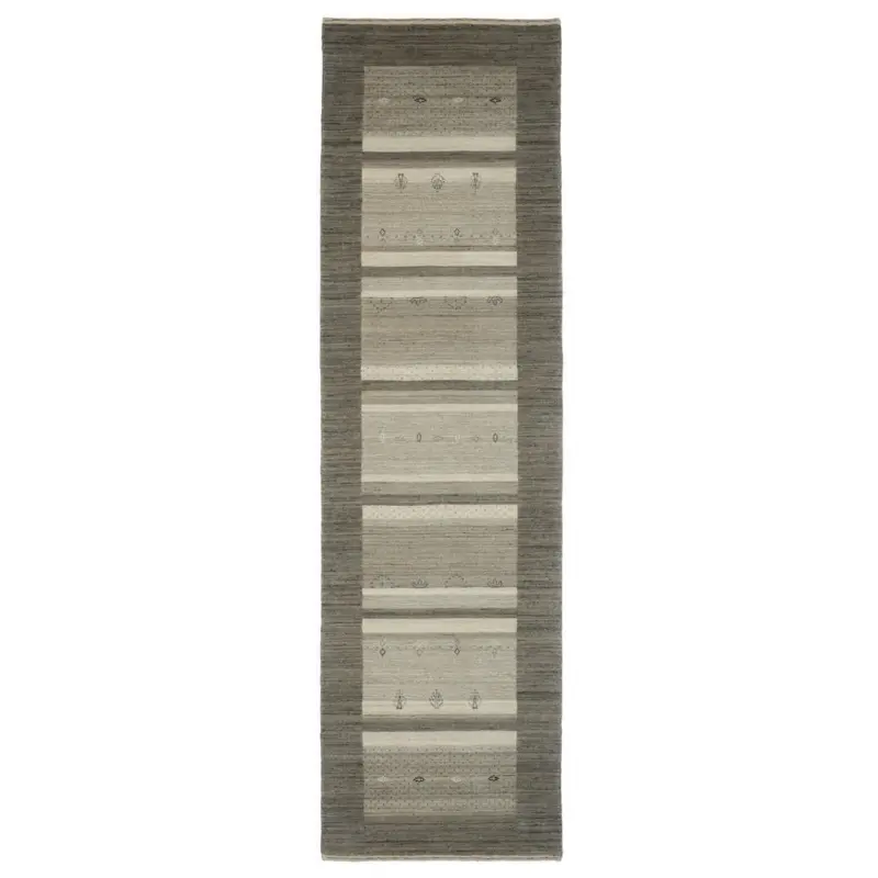Orientteppich 80/300 cm Savannah Grau, Hellgrau