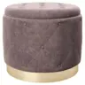 Hocker in Textil Rosa