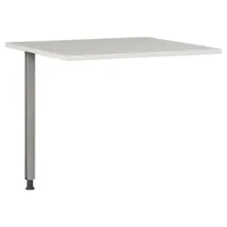 Eckverbindungsplatte 80/80/70-80 cm in Silberfarben