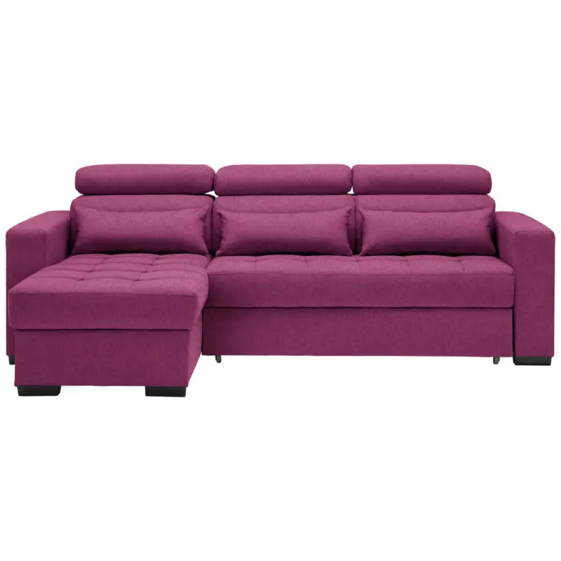 Ecksofa in Struktur Beere 179/240 cm