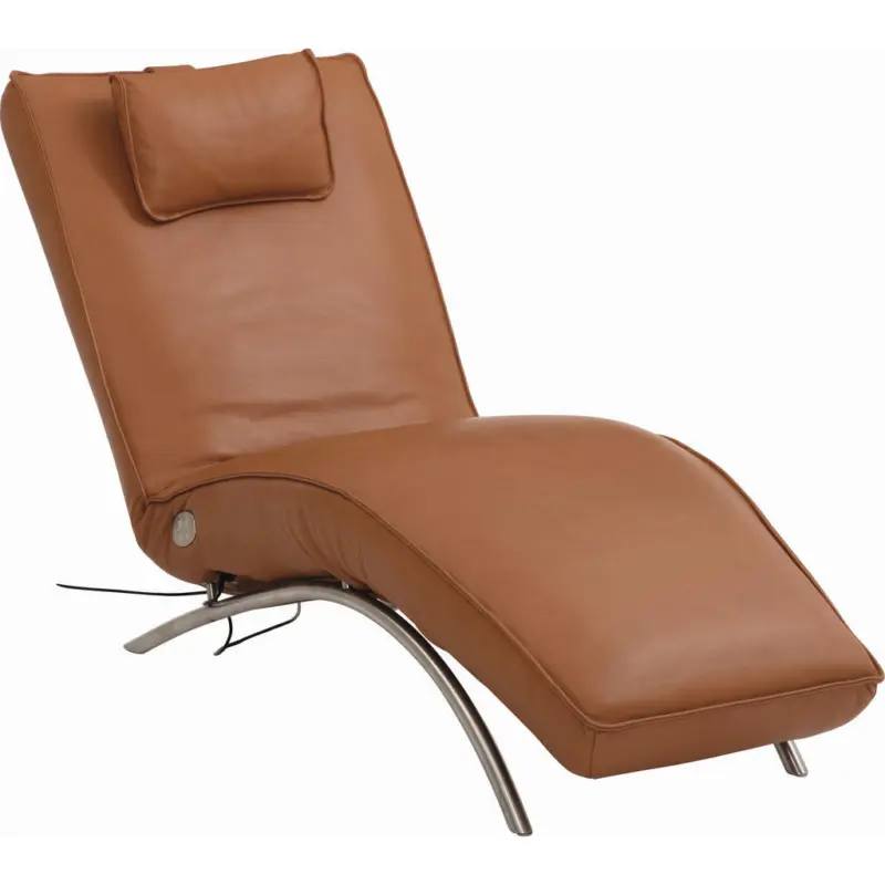 Relaxliege in Echtleder Braun