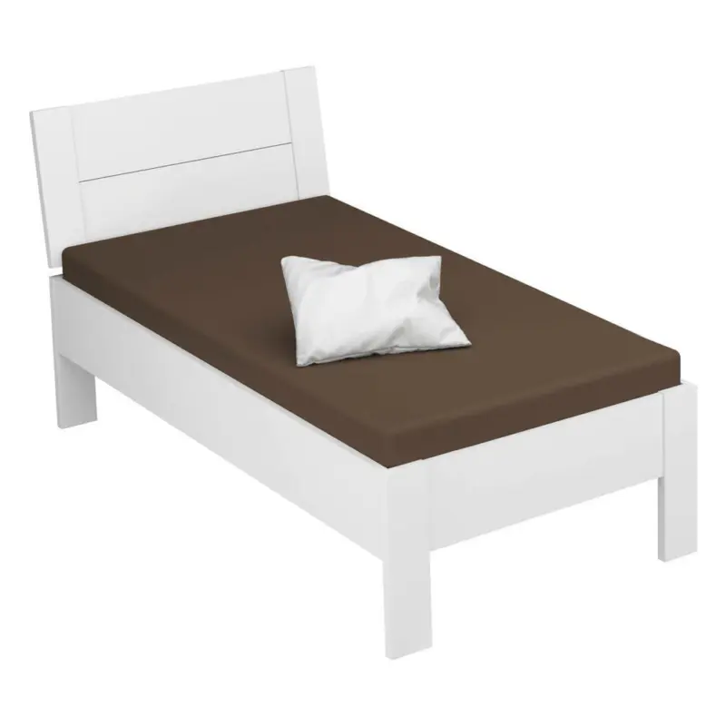 Bett 90/200 cm in Wei&szlig;