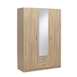 Kleiderschrank 136/197/54 cm 3-t&uuml;rig