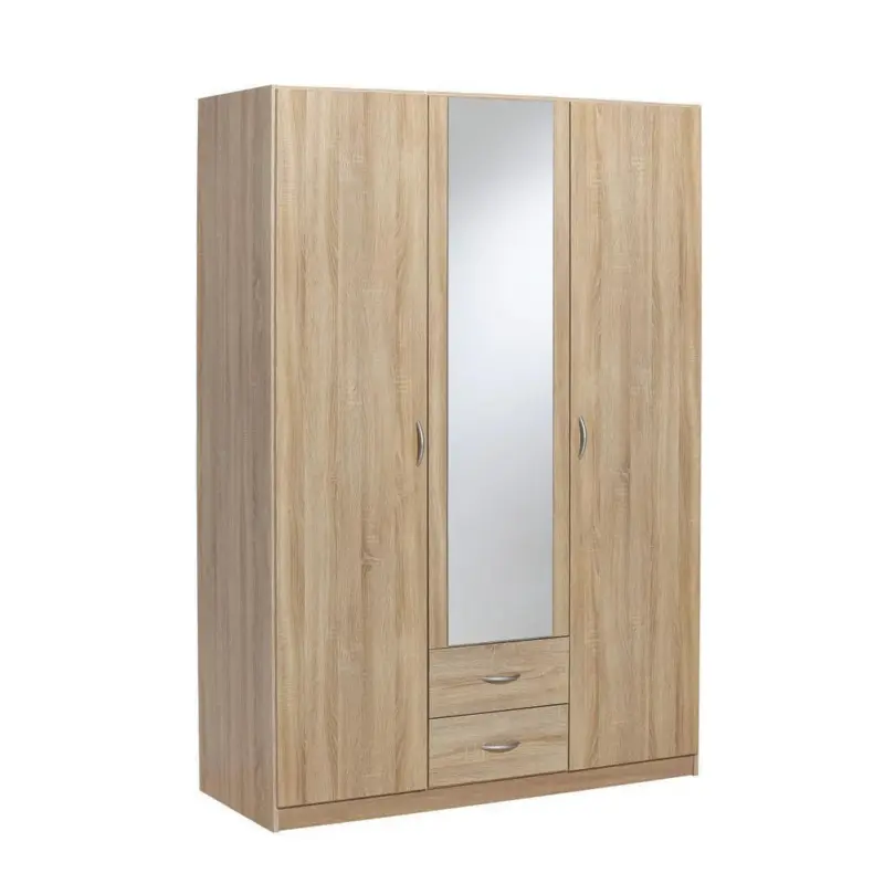 Kleiderschrank 136/197/54 cm 3-t&uuml;rig