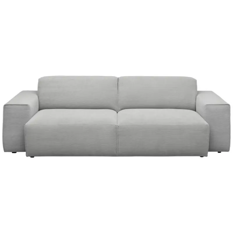 3-Sitzer-Sofa in Feincord Hellgrau