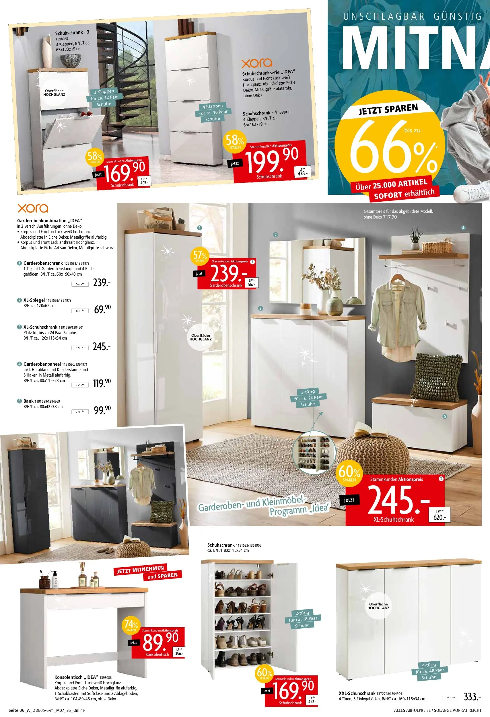 Zurbrüggen - Zurbrüggen: Unschlagbar günstig (ab 15.05.2026) zum Blättern | Seite: 12 | Produkte: Tür, Garderobenschrank, Konsolentisch