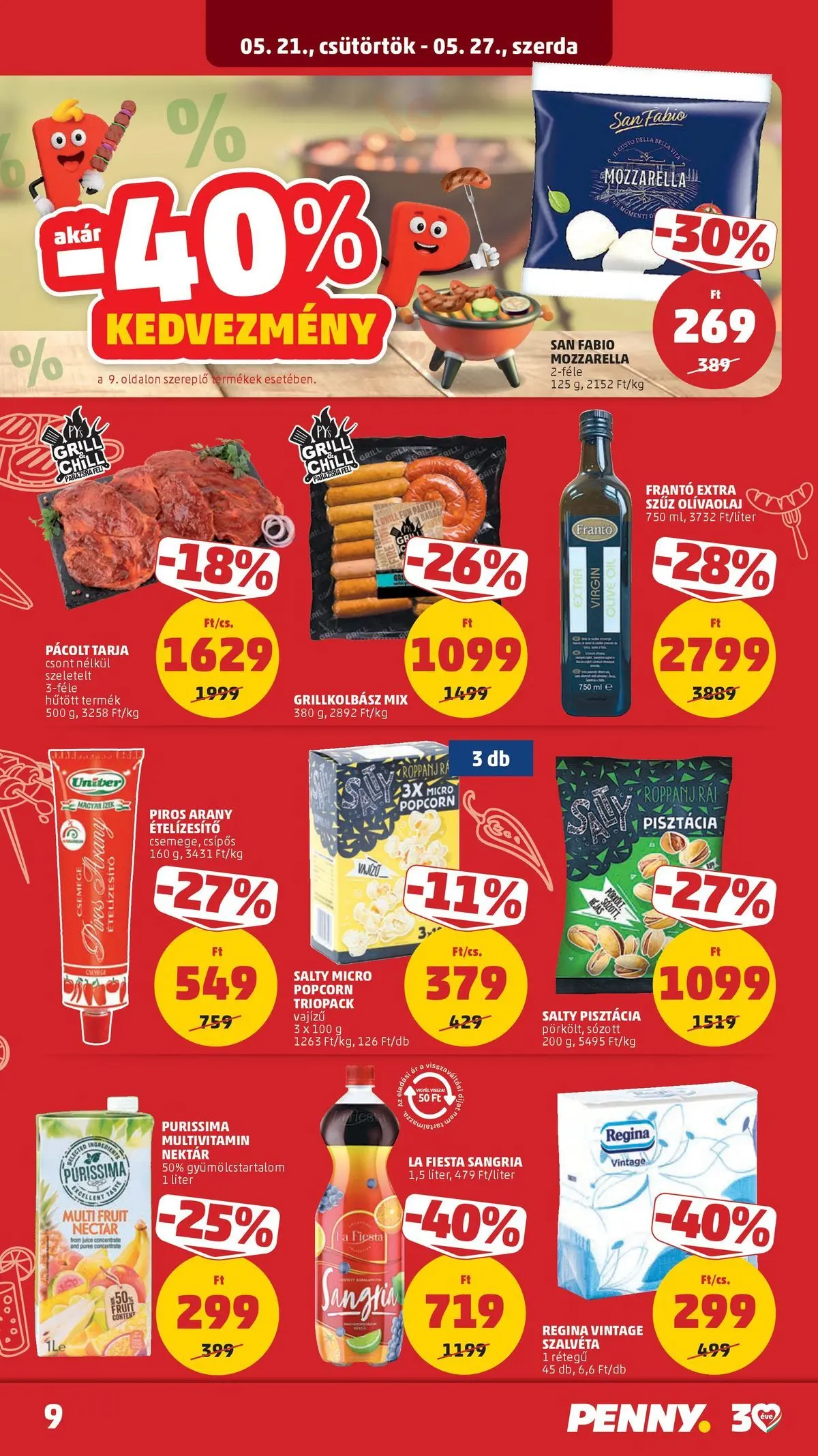 PENNY - Penny újság érvényessége 2026.05.27-ig: 2026.05.20.-tól lapozható | Oldal: 9