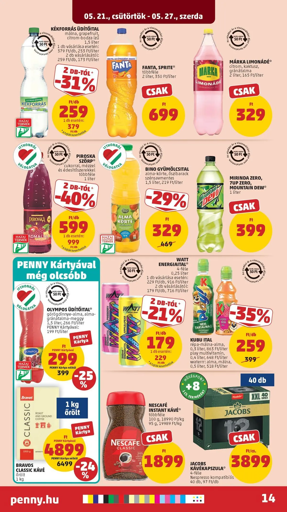 PENNY - Penny újság érvényessége 2026.05.27-ig: 2026.05.20.-tól lapozható | Oldal: 14