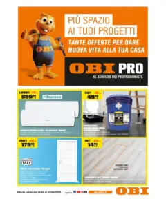 Anteprima del volantino OBI - Più spazi ai tuoi progetti valido a partire dal 15.05.2026