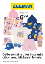 Zeeman Cette semaine : des imprim&eacute;s citron avec Mickey et Minnie. - au 22.05.2026