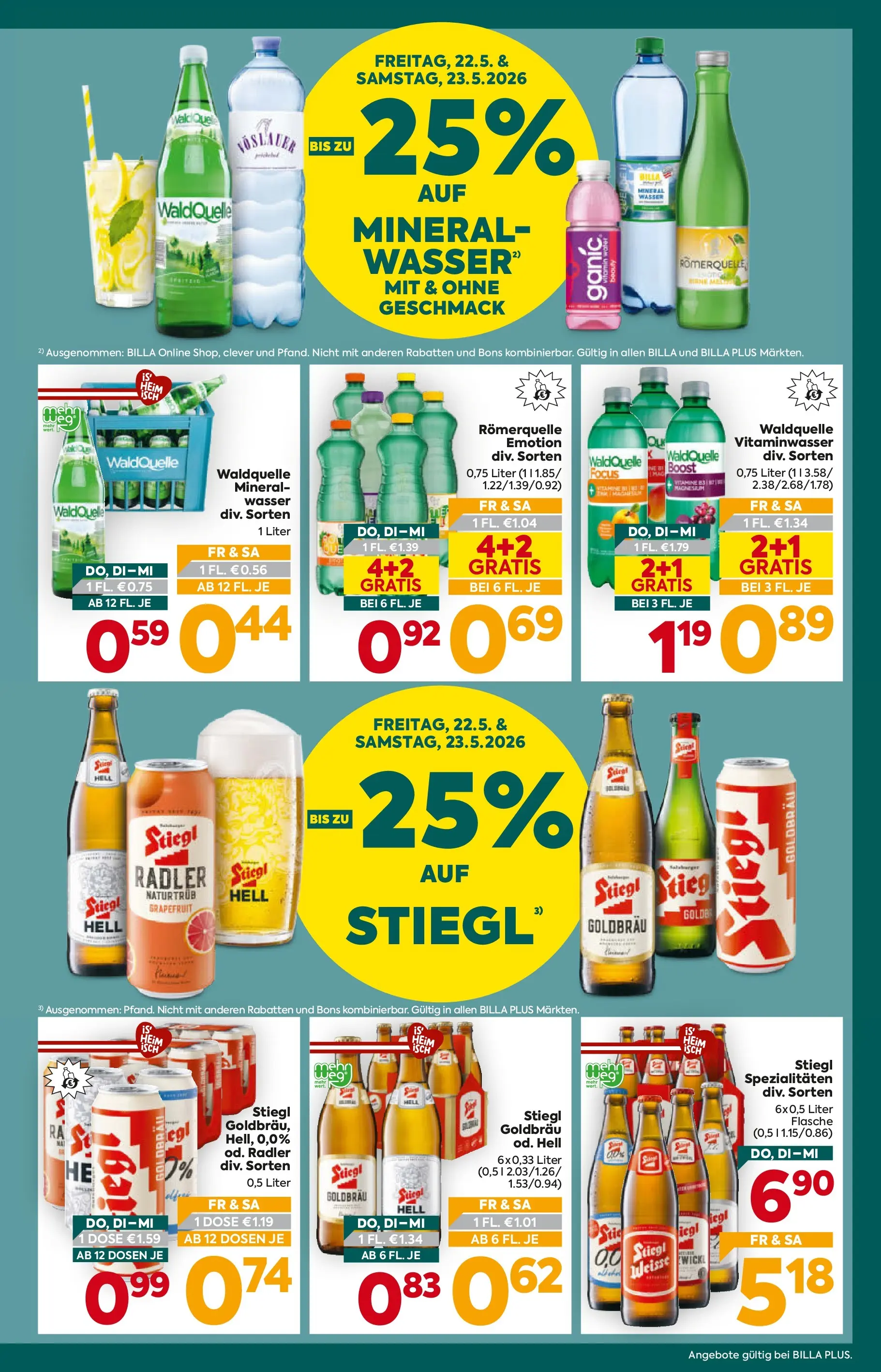 Billa Plus Flugblatt - Niederösterreich von 21.05.2026 - Aktuelle Angebote | Seite: 3 | Produkte: Grapefruit, Wasser