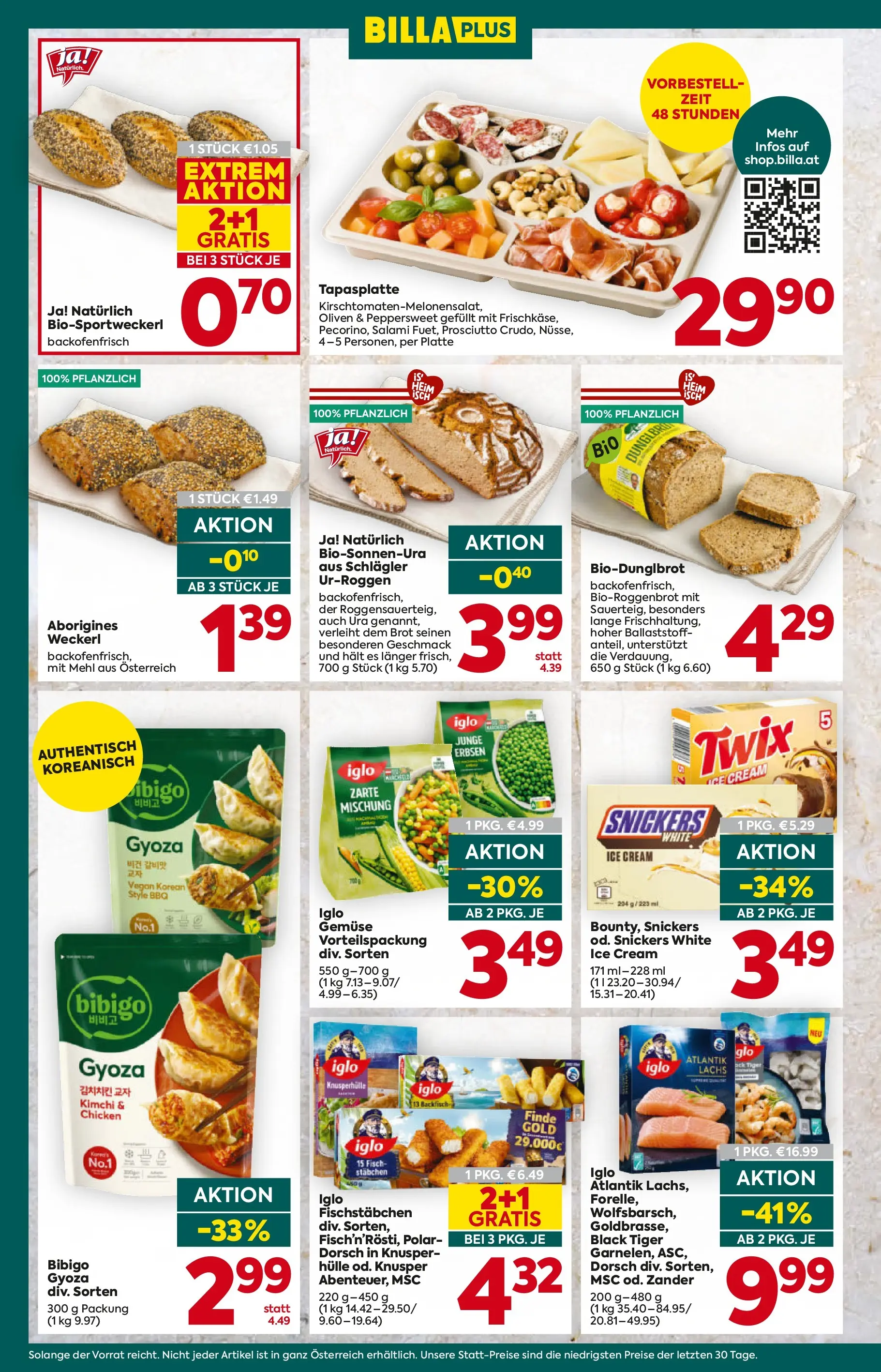 Billa Plus Flugblatt - Niederösterreich von 21.05.2026 - Aktuelle Angebote | Seite: 10 | Produkte: Gemüse, Szeder, Salami, Fisch