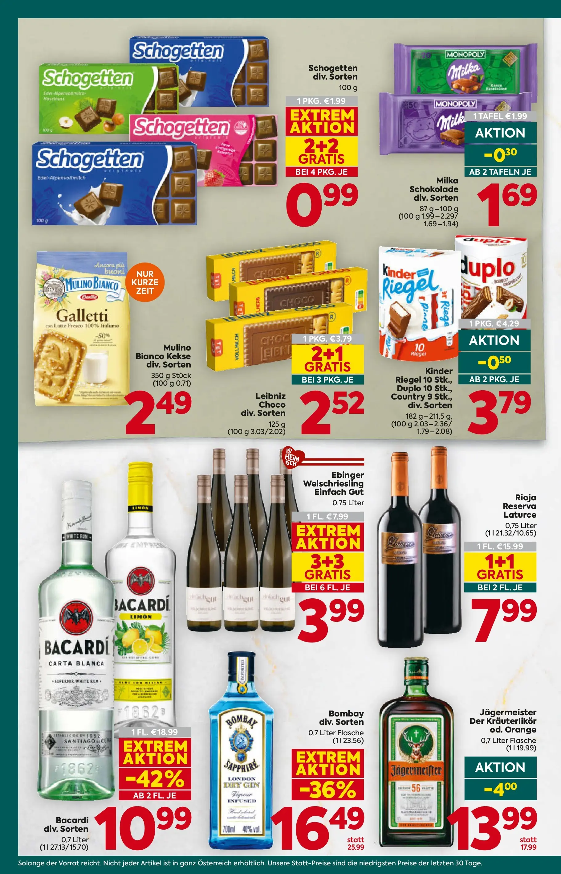 Billa Plus Flugblatt - Niederösterreich von 21.05.2026 - Aktuelle Angebote | Seite: 14 | Produkte: Gin, Kekse, Milch, Schokolade