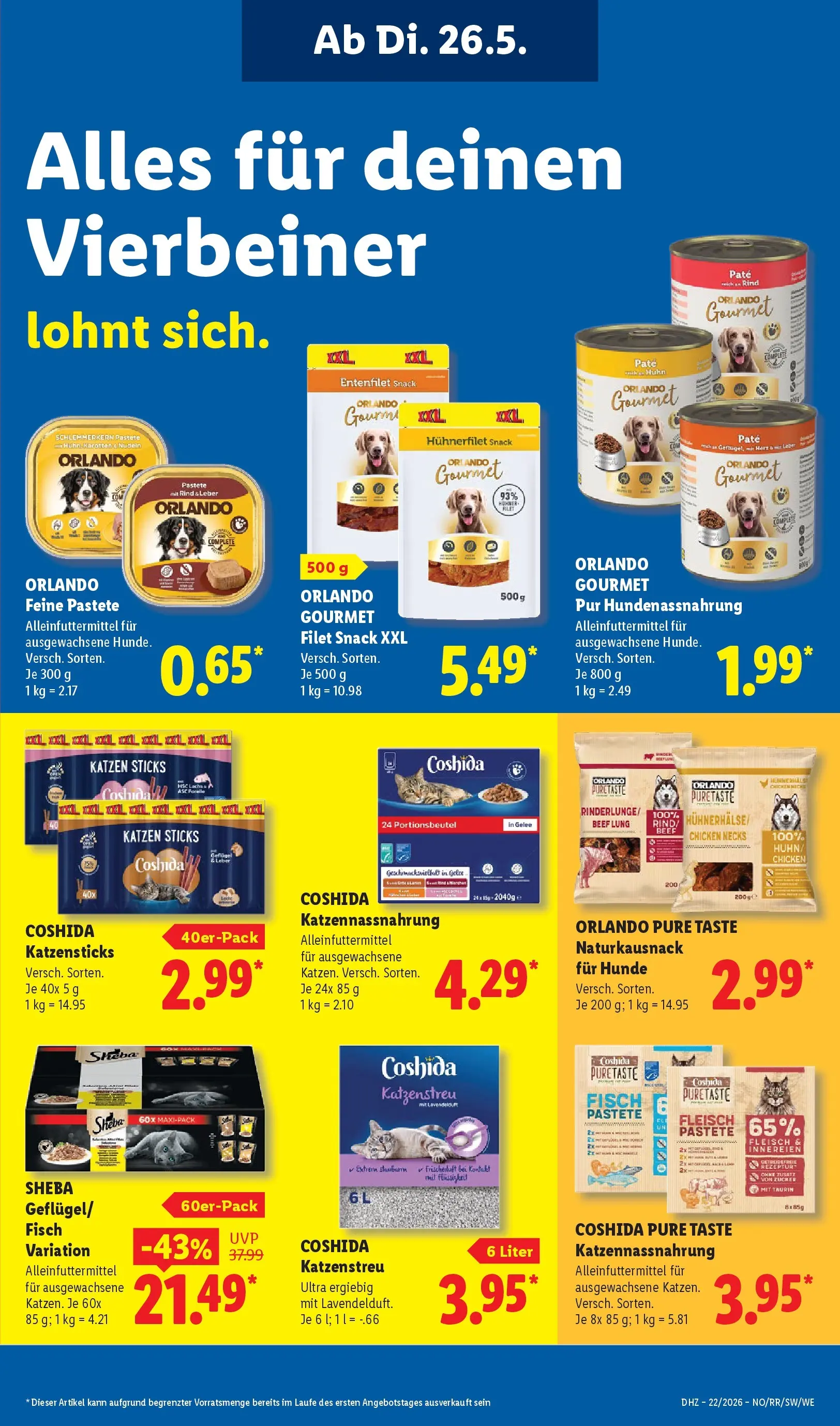 Lidl Prospekt Villingen-schwenningen (ab 24.05.2026) » Angebote online | Seite: 17 | Produkte: Sheba, Lachs, Zucker, Fleisch Lidl Prospekt Villingen-schwenningen (ab 24.05.2026) zum Blättern » Angebote | Seite: 17 | Produkte: Sheba, Lachs, Zucker, Fleisch