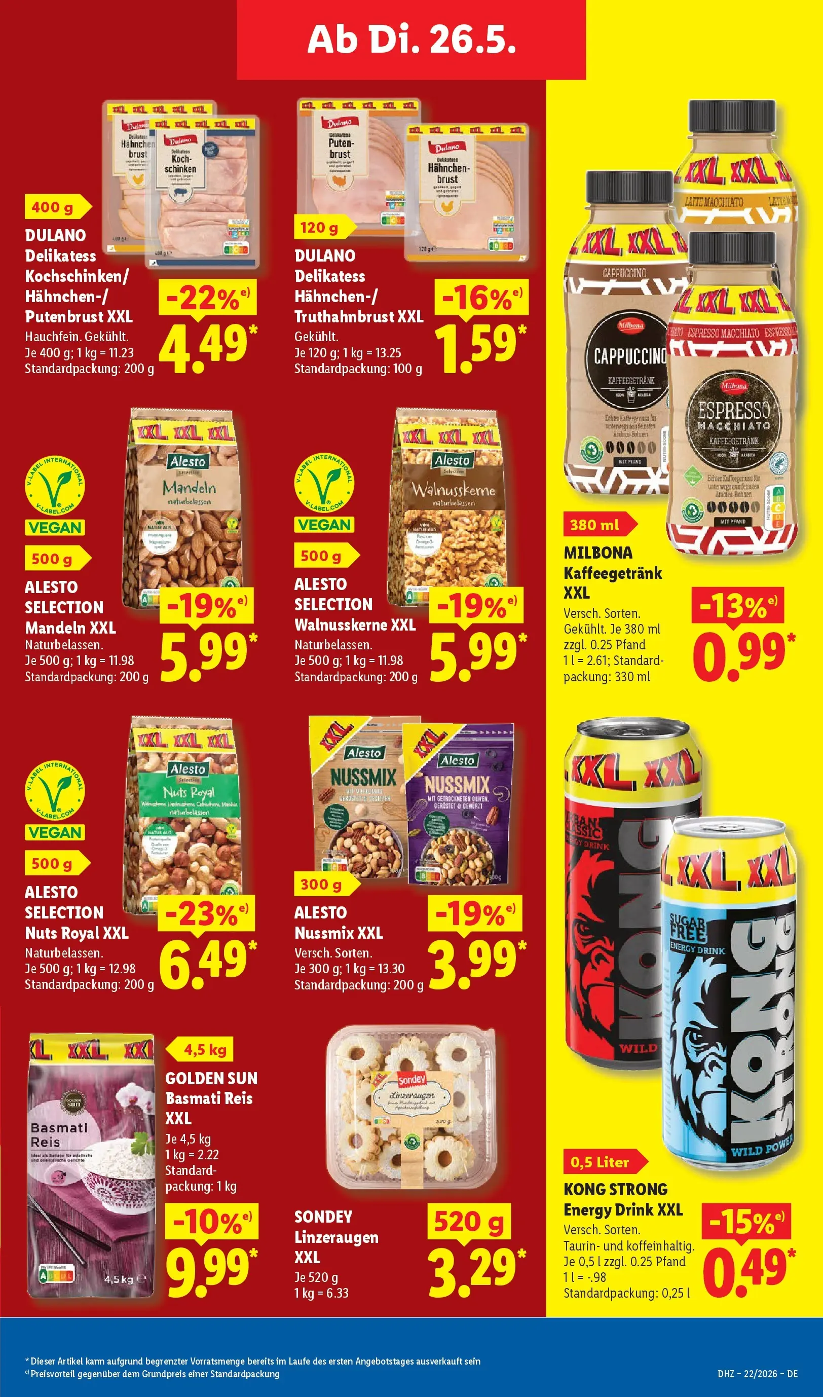 Lidl Prospekt Villingen-schwenningen (ab 24.05.2026) » Angebote online | Seite: 19 | Produkte: Hahnchen, Energy, Schinken, Reis Lidl Prospekt Villingen-schwenningen (ab 24.05.2026) zum Blättern » Angebote | Seite: 19 | Produkte: Hahnchen, Energy, Schinken, Reis