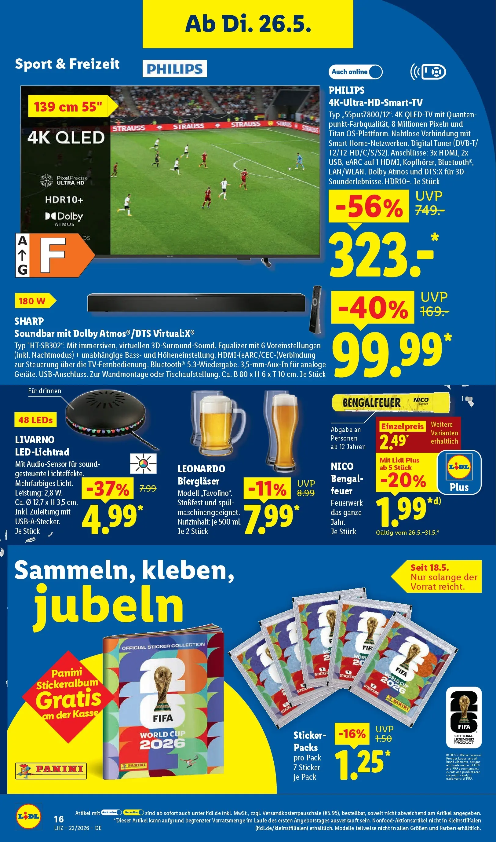 Lidl Prospekt Villingen-schwenningen (ab 24.05.2026) » Angebote online | Seite: 24 | Produkte: Philips, Soundbar Lidl Prospekt Villingen-schwenningen (ab 24.05.2026) zum Blättern » Angebote | Seite: 24 | Produkte: Philips, Soundbar