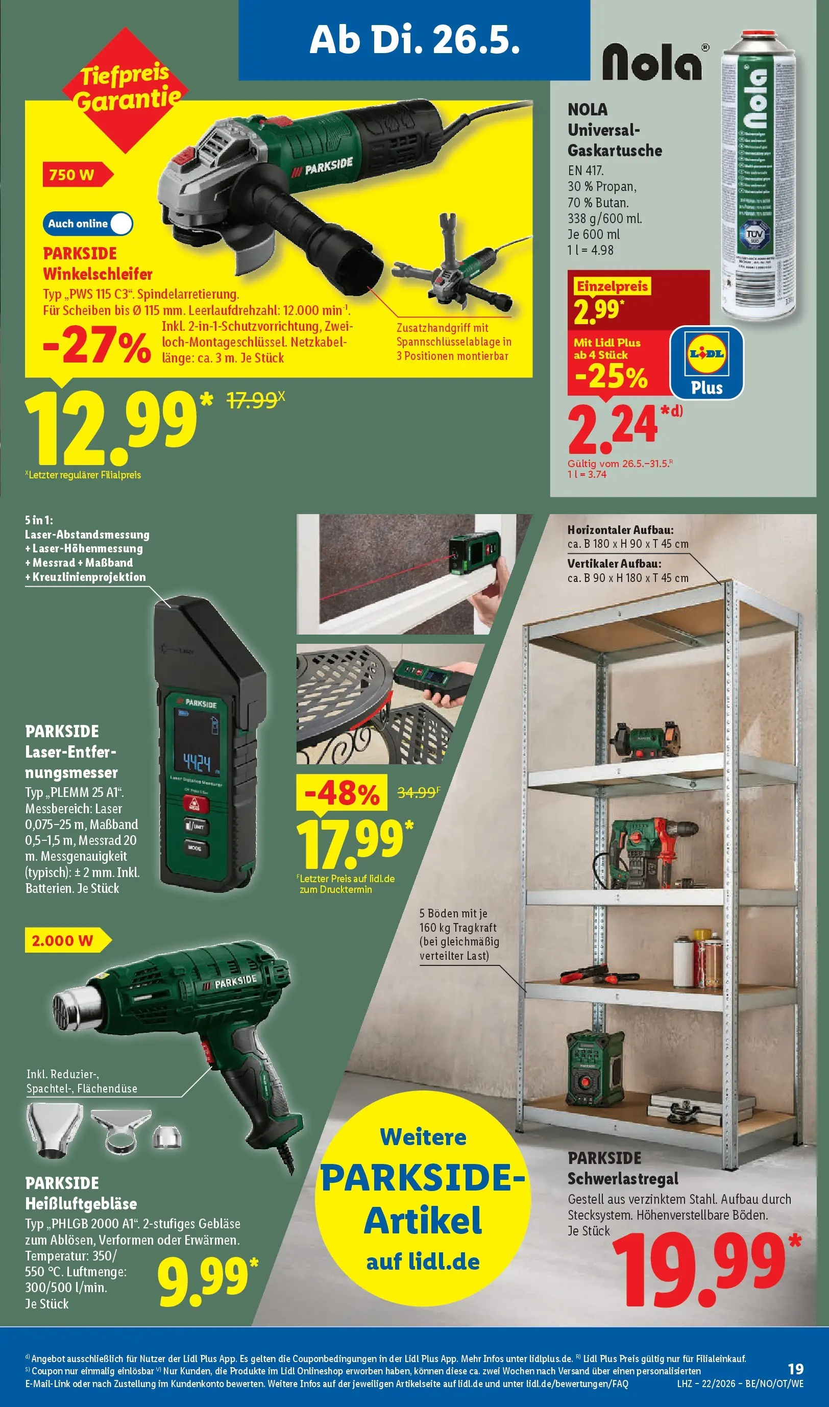 Lidl Prospekt Künzell (ab 24.05.2026) zum Blättern » Angebote | Seite: 29 | Produkte: Schwerlastregal