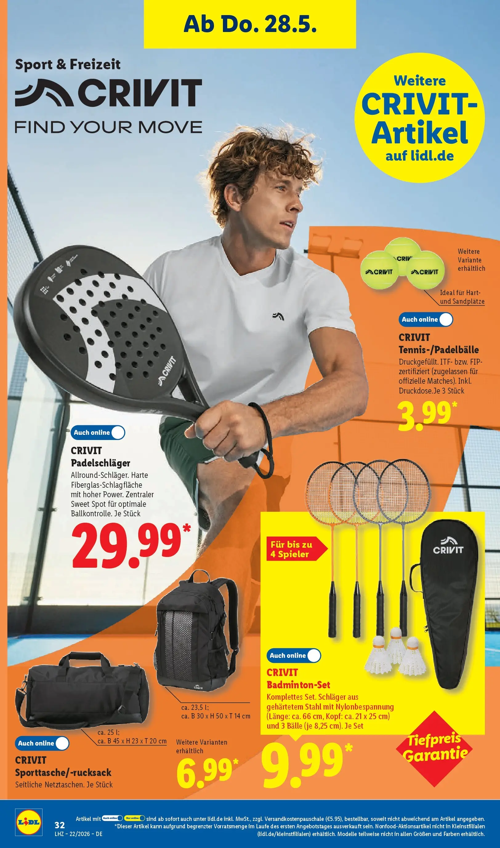 Lidl Prospekt Villingen-schwenningen (ab 24.05.2026) » Angebote online | Seite: 50 | Produkte: Badmintonset Lidl Prospekt Villingen-schwenningen (ab 24.05.2026) zum Blättern » Angebote | Seite: 50 | Produkte: Badmintonset