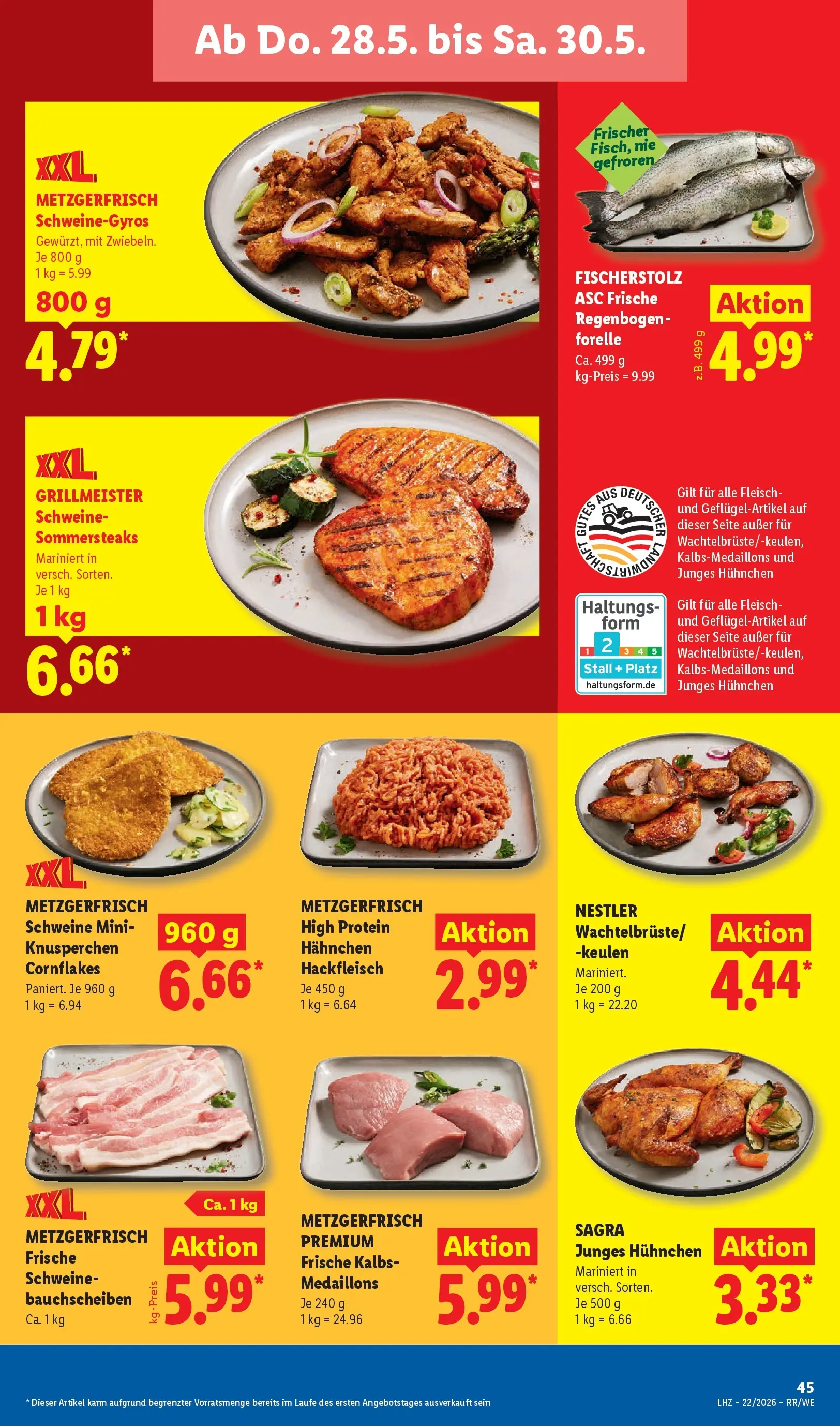 Lidl Prospekt Plettenberg (ab 24.05.2026) » Angebote online | Seite: 67 | Produkte: Hahnchen, Fleisch, Hackfleisch Lidl Prospekt Plettenberg (ab 24.05.2026) zum Blättern » Angebote | Seite: 67 | Produkte: Hahnchen, Fleisch, Hackfleisch