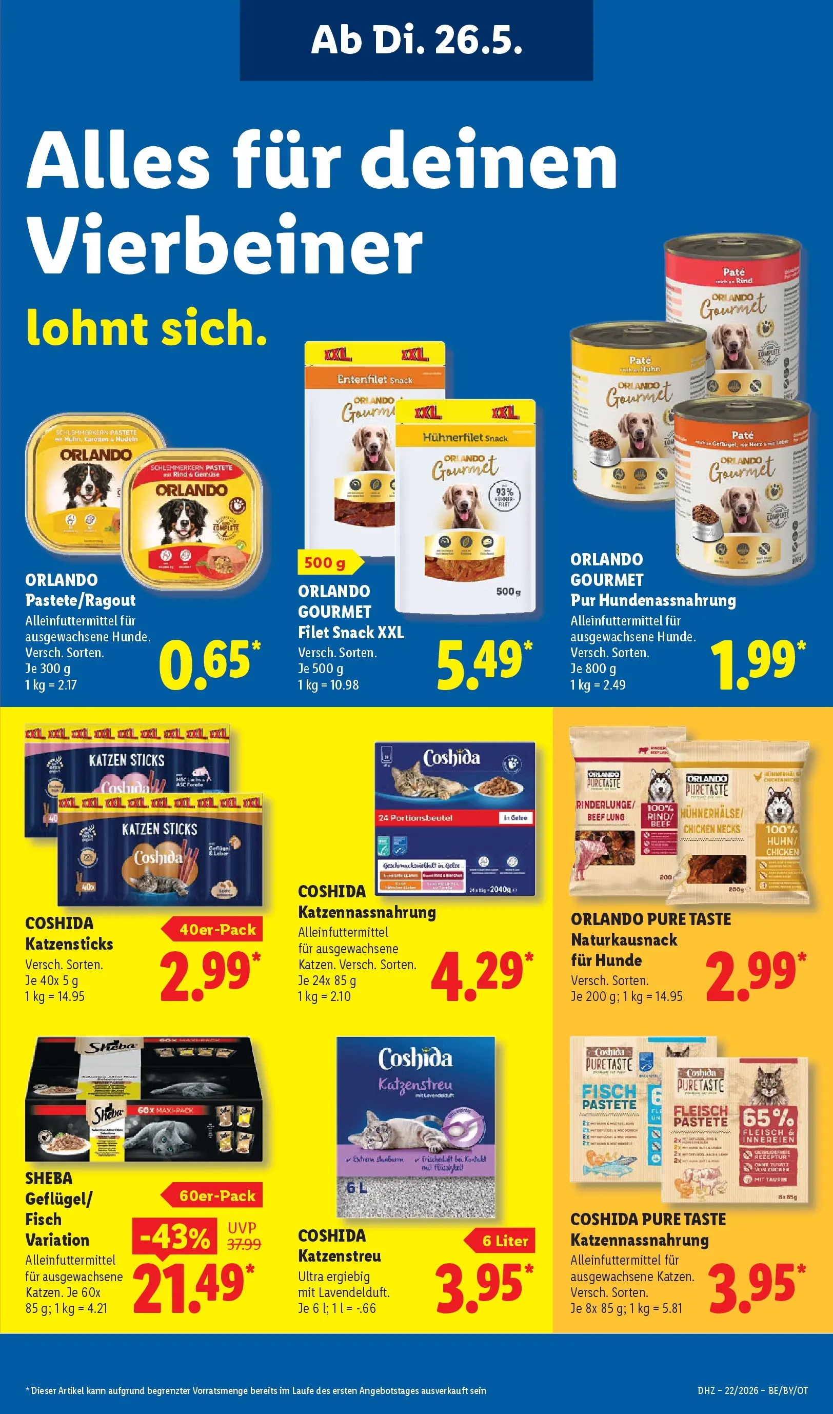 Lidl Prospekt Hof-innenstadt (ab 24.05.2026) » Angebote online | Seite: 17 | Produkte: Sheba, Fisch, Gemüse, Fleisch Lidl Prospekt Hof-innenstadt (ab 24.05.2026) zum Blättern » Angebote | Seite: 17 | Produkte: Sheba, Fisch, Gemüse, Fleisch