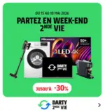 Darty PARTEZ EN WEEK-END 2NDE VIE - au 18.05.2026
