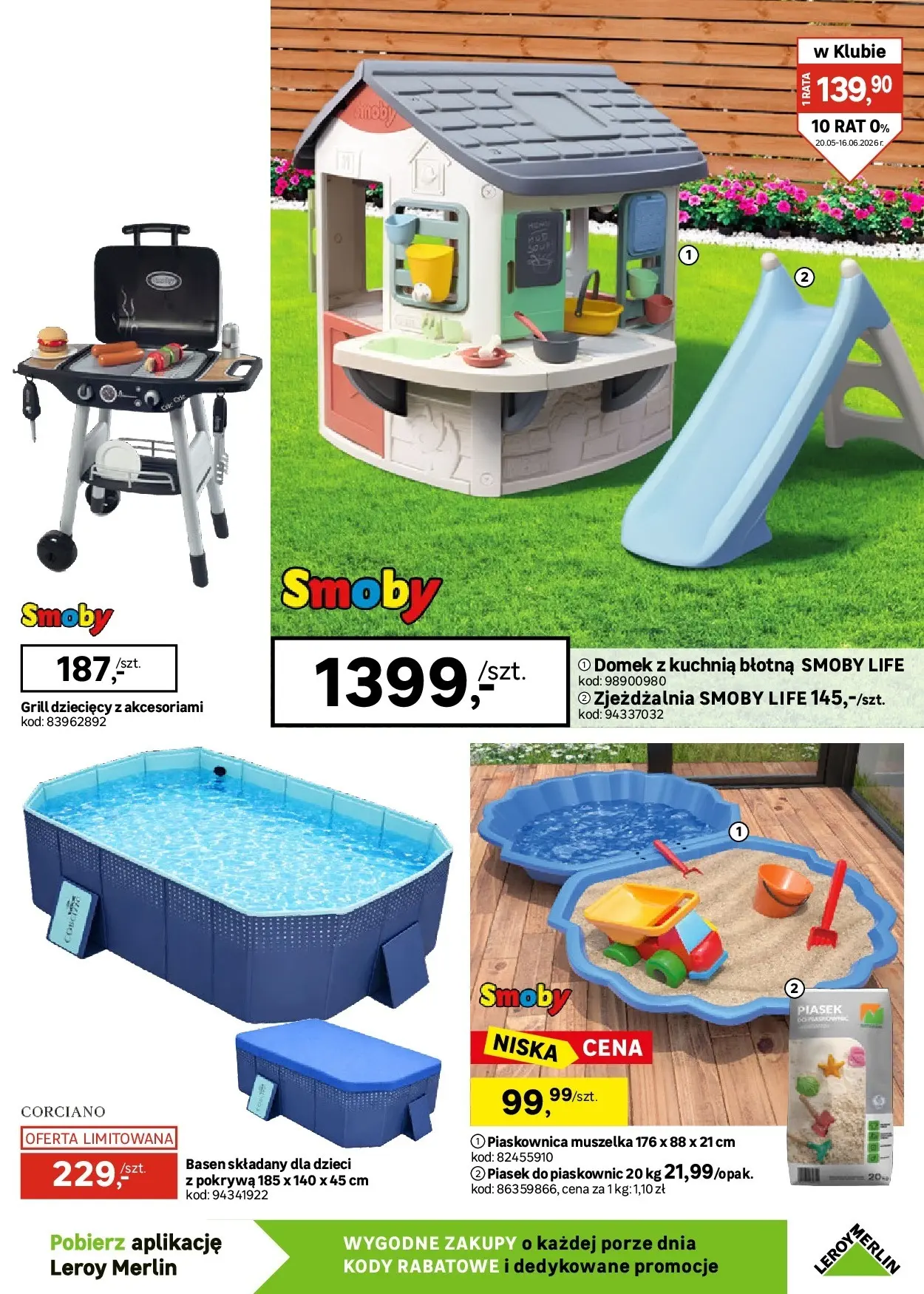 Leroy Merlin - Udany remont z Leroy Merlin do 16.06! od (19.05.2026 - 16.06.2026) | Strona: 5 | Produkty: Grill, Basen