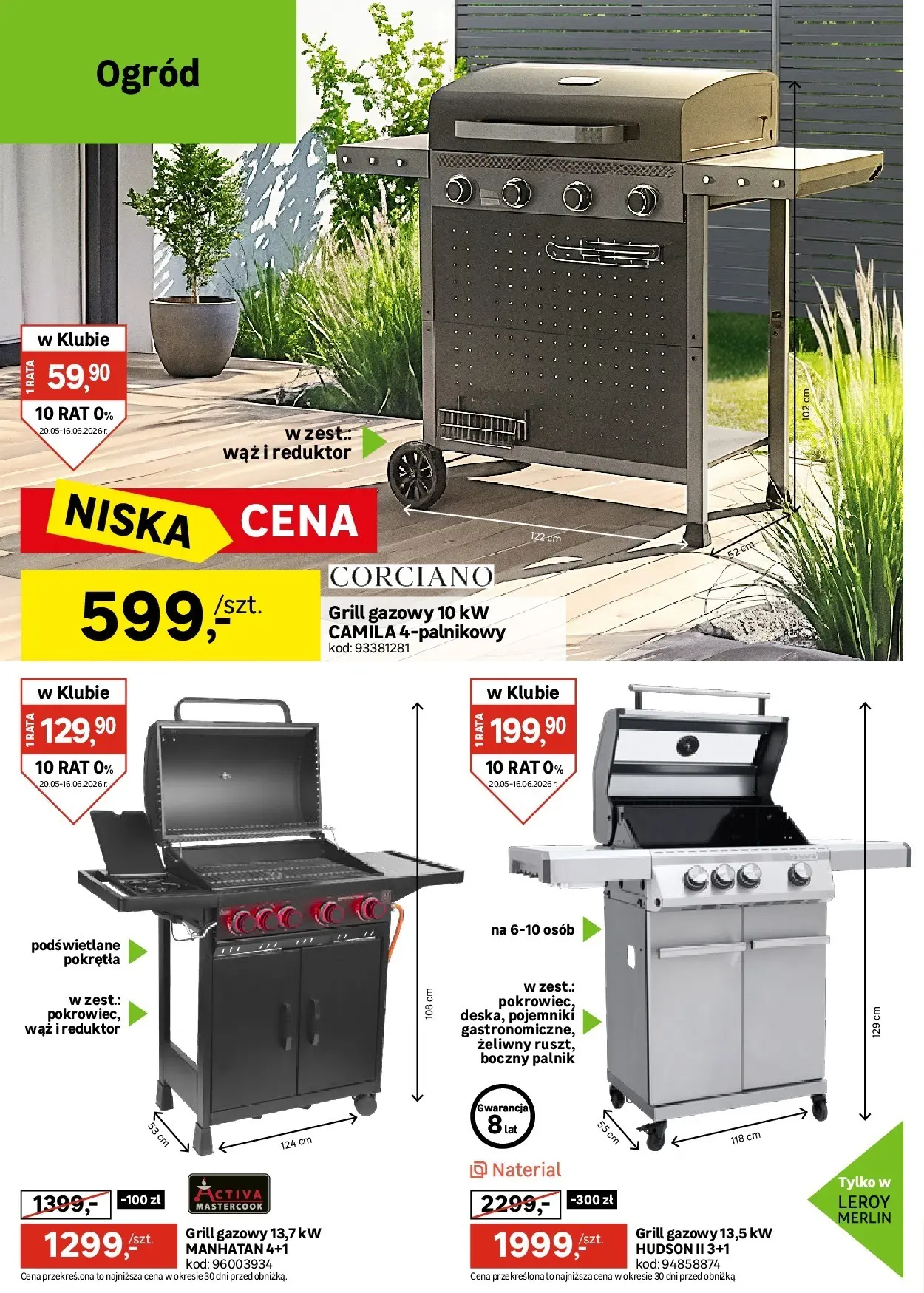 Leroy Merlin - Udany remont z Leroy Merlin do 16.06! od (19.05.2026 - 16.06.2026) | Strona: 6 | Produkty: Grill, Grill gazowy