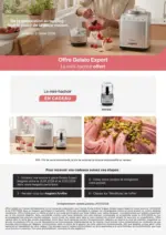 Group Digital Offre Gelato Expert Le mini-hachoir offert - au 31.07.2026