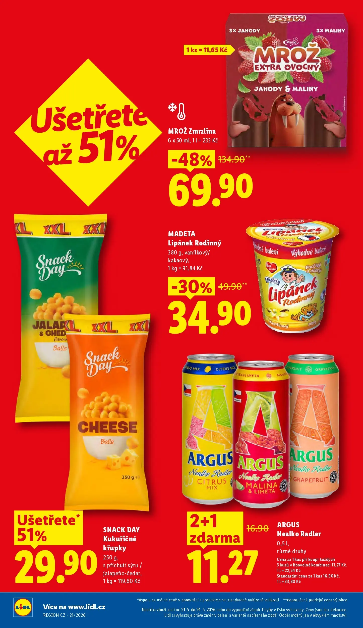 Lidl leták od 20.05.2026 - Nový akční leták | Strana: 2 | Produkty: Lipánek, Radler, Maliny, Křupky
