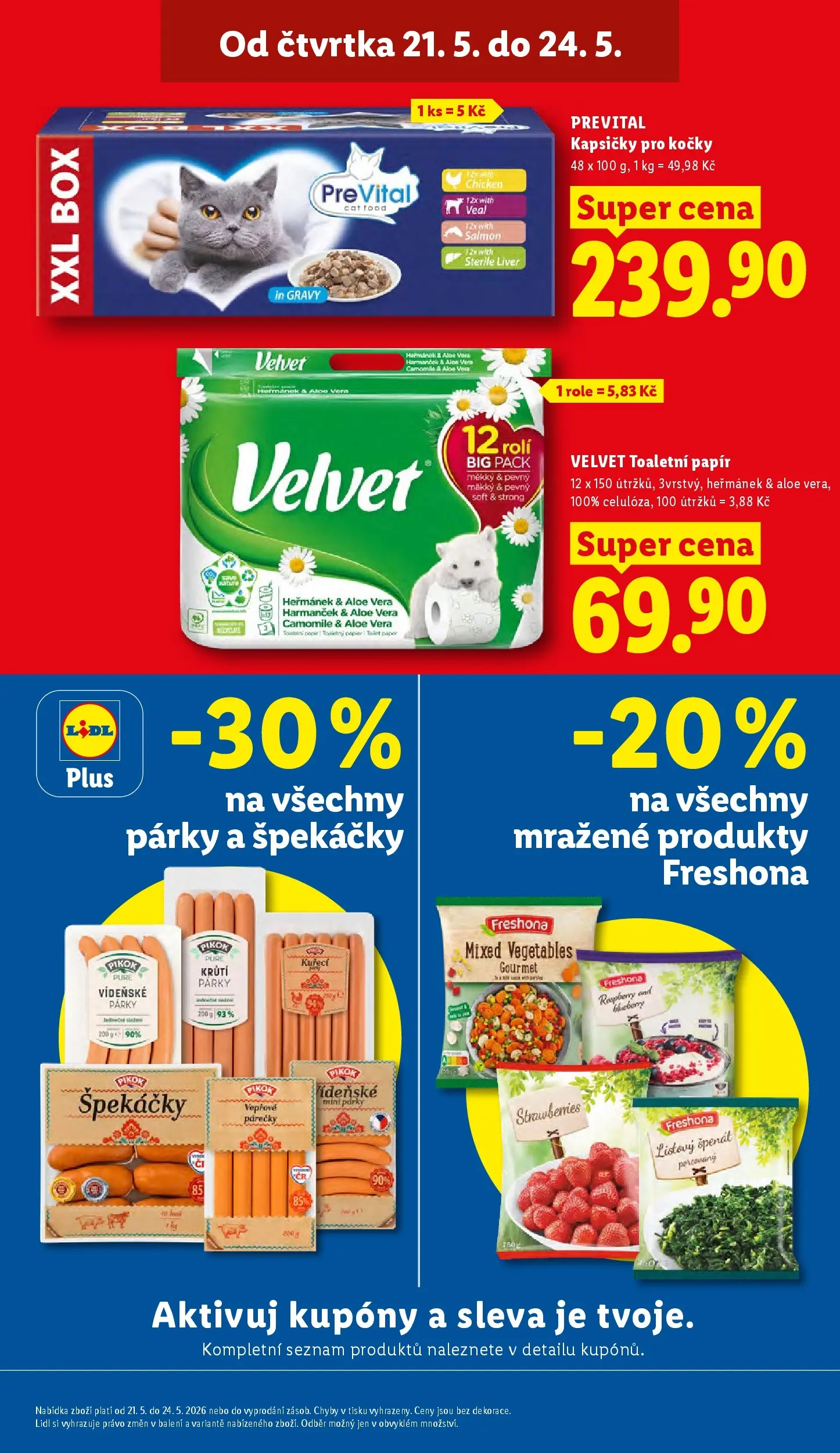 Lidl leták od 20.05.2026 - Nový akční leták | Strana: 3 | Produkty: Box, Vídeňské párky, Špekáčky, Špenát