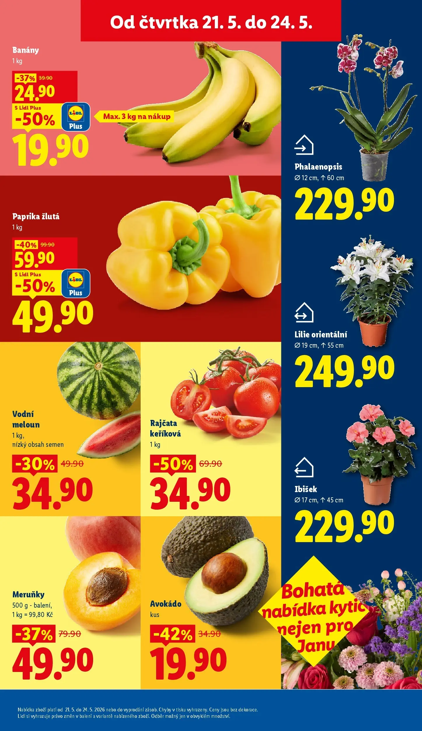 Lidl leták od 20.05.2026 - Nový akční leták | Strana: 11 | Produkty: Meloun, Rajčata, Avokádo, Meruňky