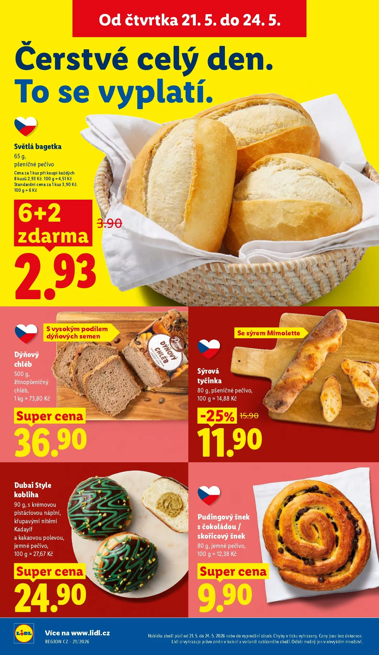 Lidl leták od 20.05.2026 - Nový akční leták | Strana: 14 | Produkty: Donut, Chléb, Pečivo